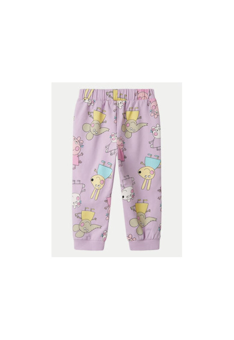 Pantaloni fete - 304937378 - Bumbac organic - Violet