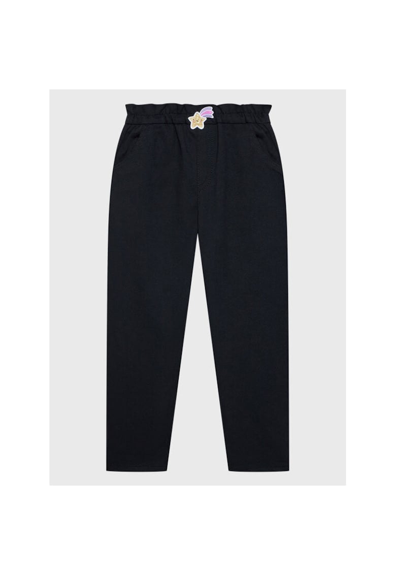 Pantaloni fete - 301238218 - Poliester/Viscoza - Negru - Negru