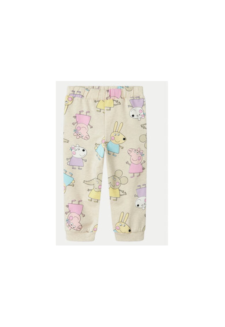 Pantaloni fete - 304937385 - Bumbac organic - Bej