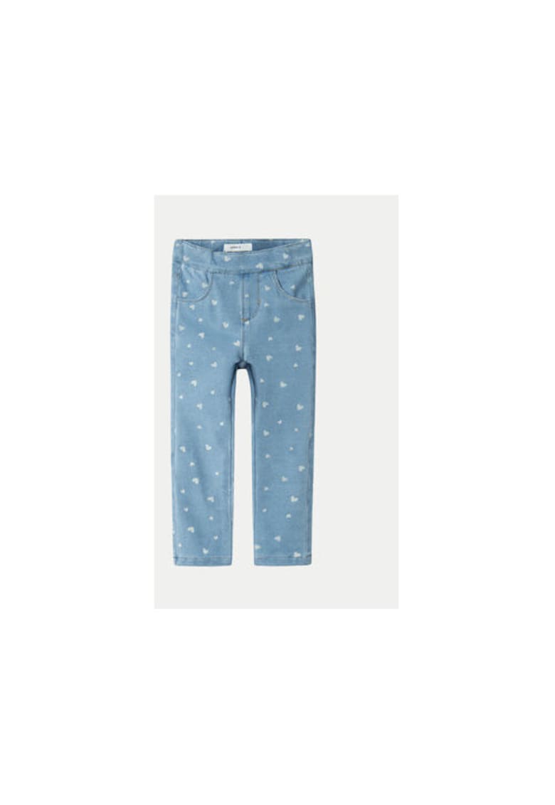 Pantaloni fete - 304718106 - Bumbac/Poliester - Albastru - Albastru