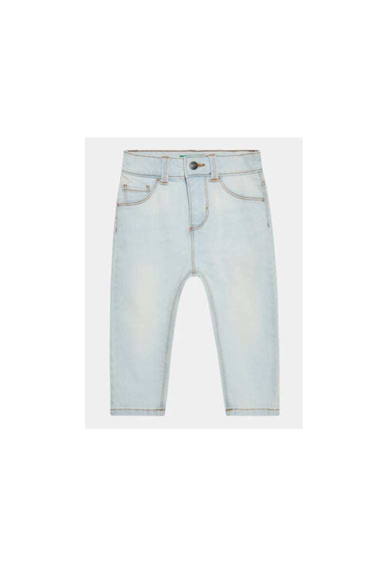 Pantaloni fete - 303215002 - Bumbac/Poliester - Albastru - Albastru