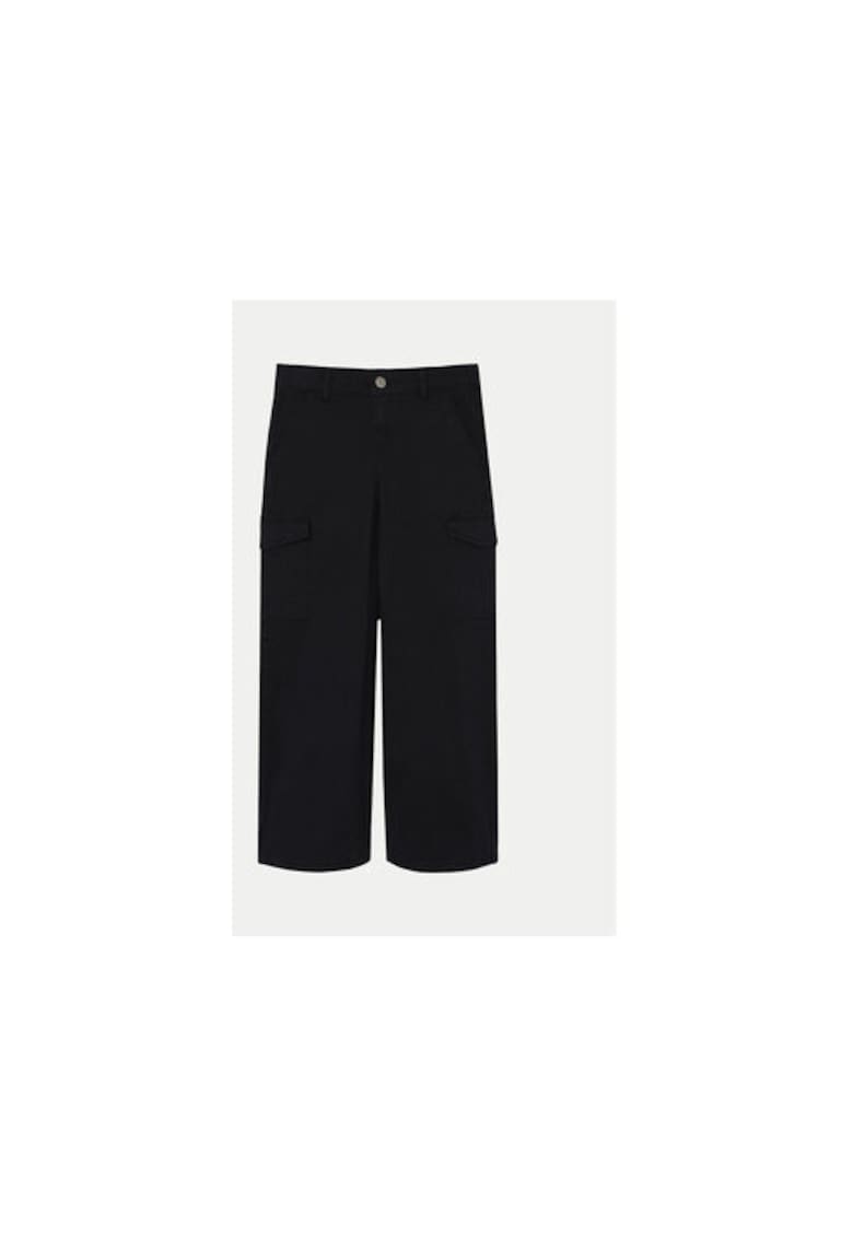 Pantaloni fete - 304434242 - Bumbac - Negru