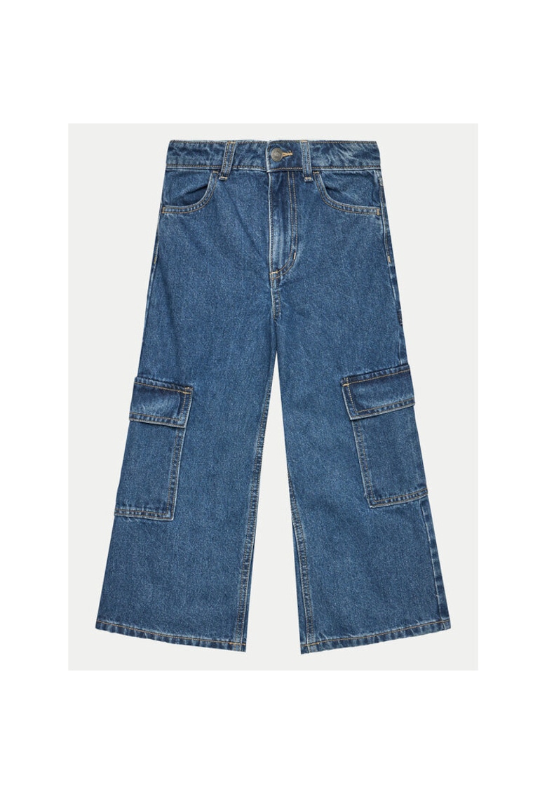 United Colors of Benetton Pantaloni fete - 304279966 - Bumbac - Albastru - Albastru