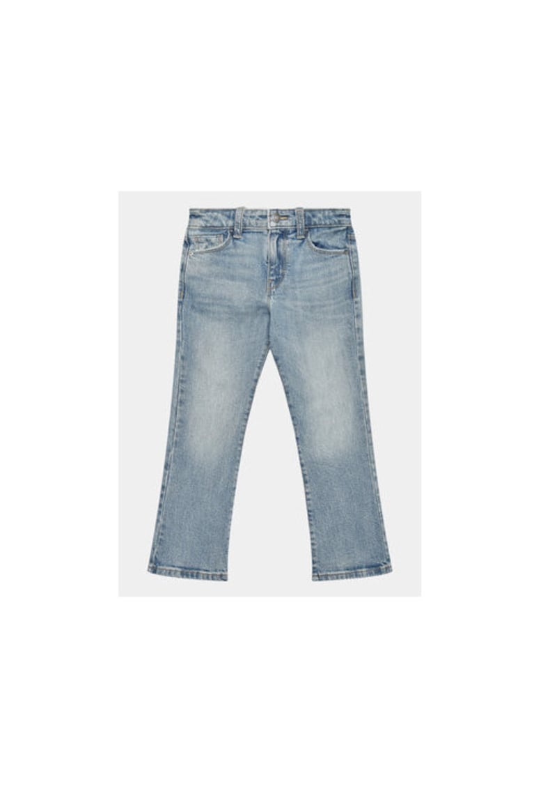 Pantaloni fete - 303215125 - Bumbac - Albastru