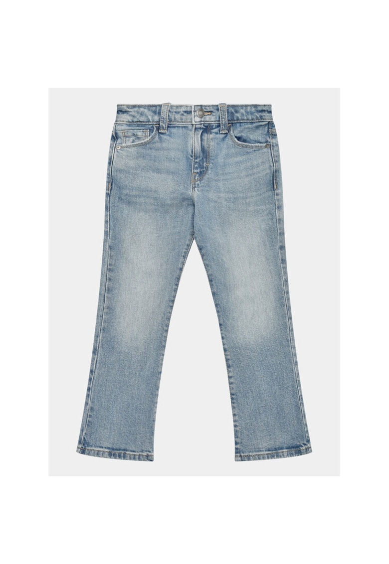 Pantaloni fete - 303215125 - Bumbac - Albastru - Albastru