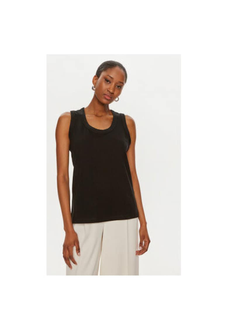 Tricou dama - 303801823 - Bumbac - Negru