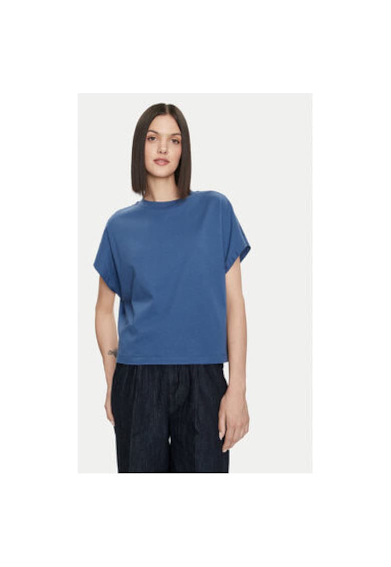 Tricou dama - 303801717 - Bumbac - XS INTL - Albastru