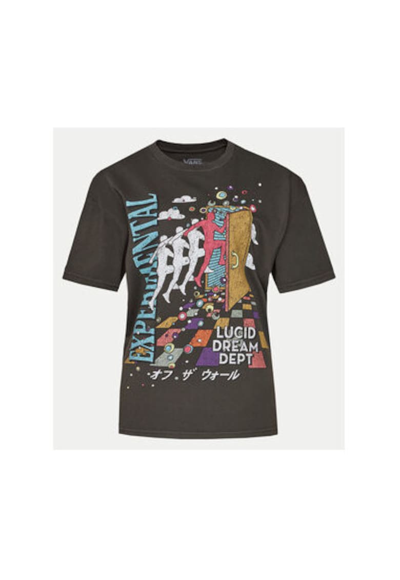 Tricou dama - 303841348 - Bumbac - Negru