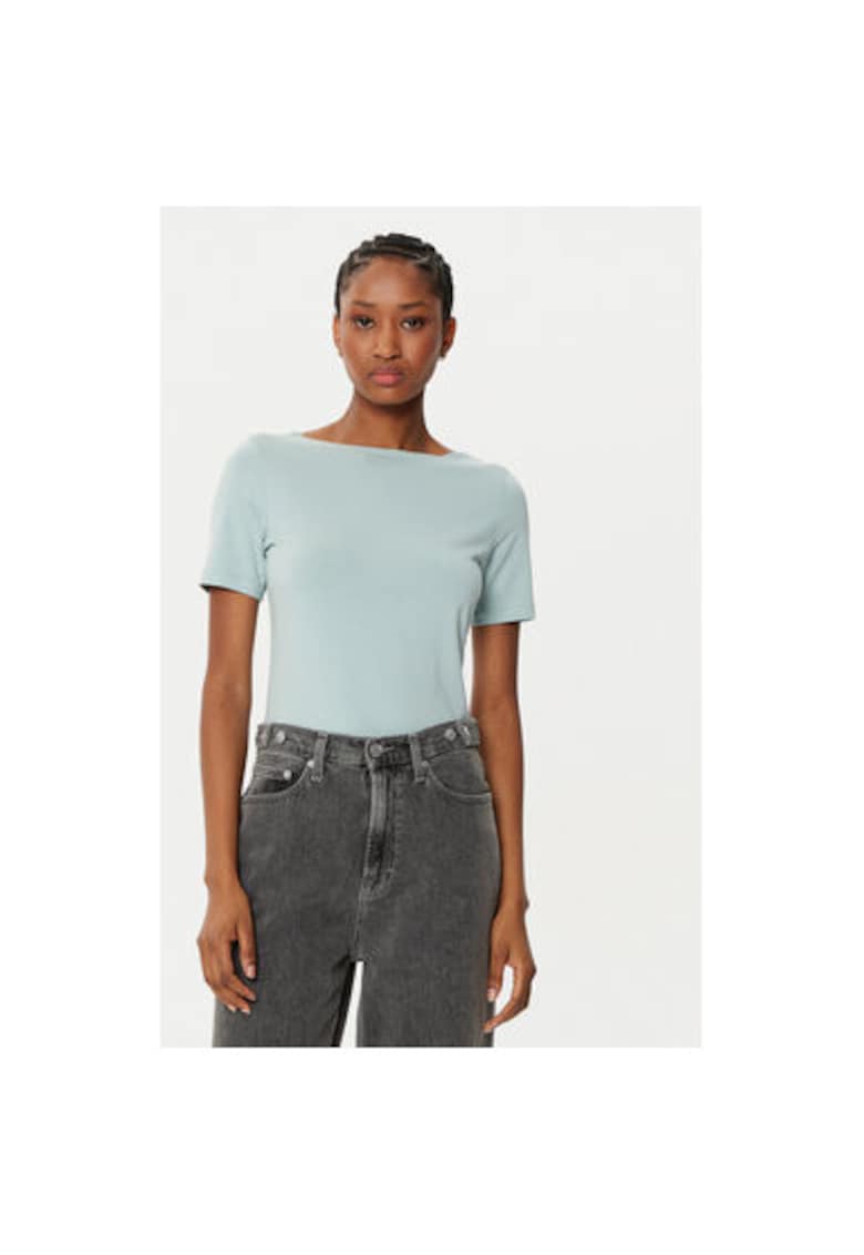 Tricou dama - 304785719 - Modal/Bumbac/Elastan - Verde Tricou dama - 304785719 - Modal/Bumbac/Elastan - Verde