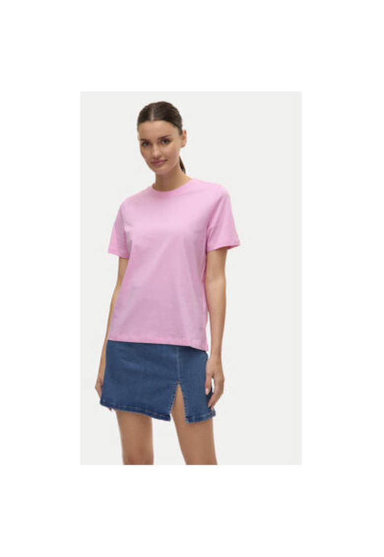 Tricou dama - 304786655 - Bumbac organic - Roz