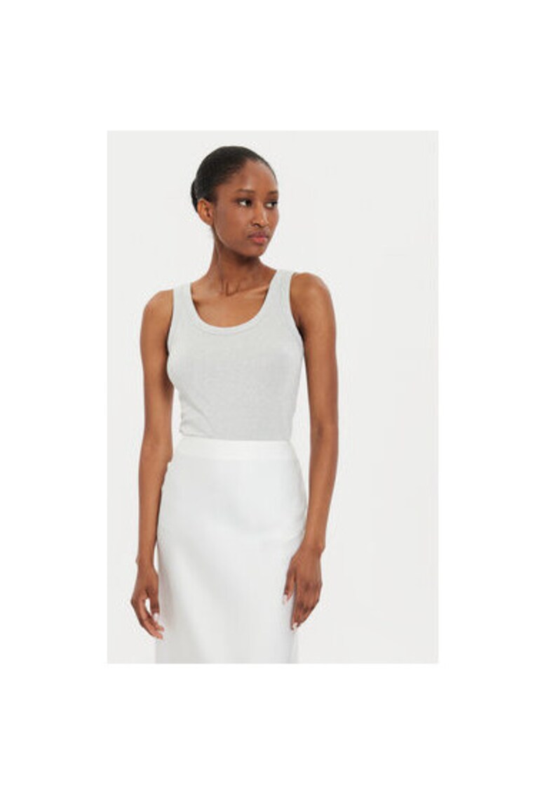 Tricou dama - 304688140 - Viscoza/Poliester - Argintiu - Argintiu