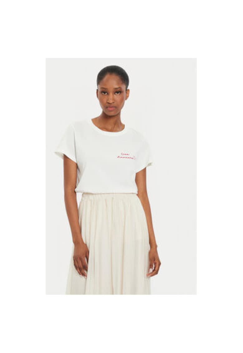 Tricou dama -  304688058 - Bumbac - Bej