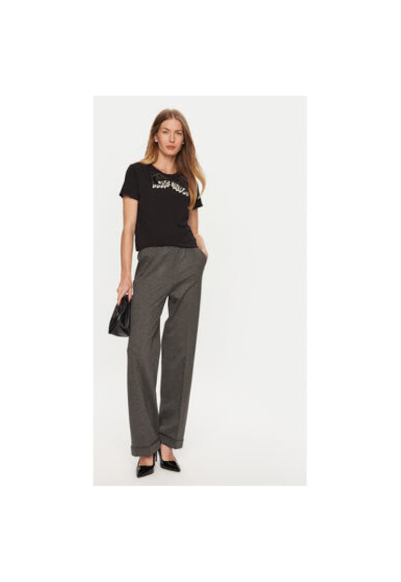 Tricou dama - 304905391 - Bumbac - One Size INTL - Negru