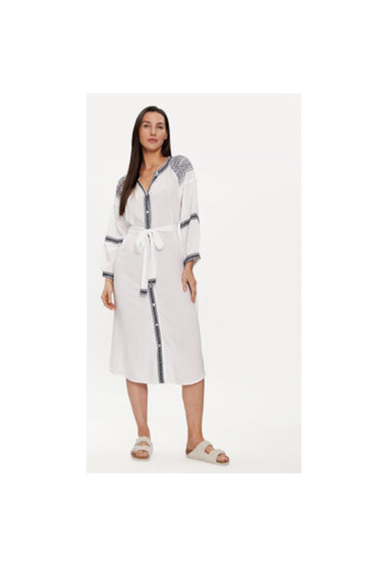 Rochie dama - 303700799 - Viscoza - Alb Rochie dama - 303700799 - Viscoza - Alb