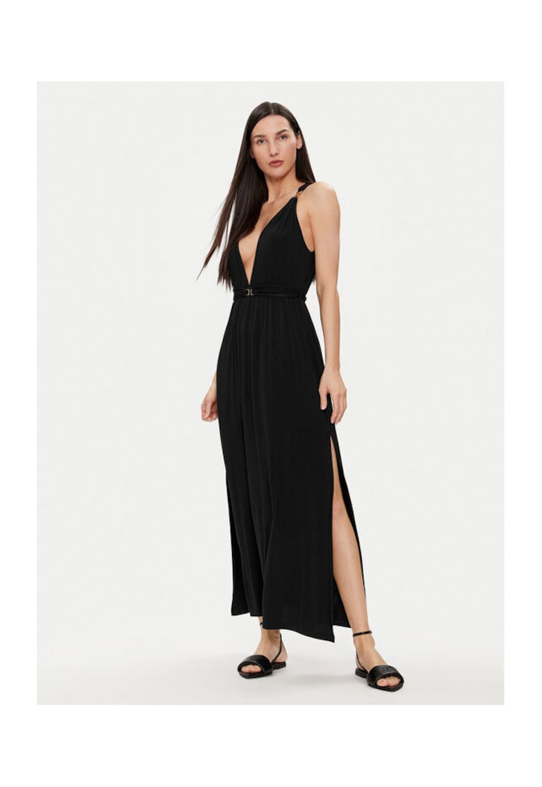 Rochie dama - 303700591 - Viscoza - Negru - Negru