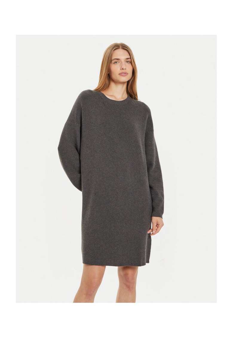 Rochie dama - 304171437 - Bumbac - Gri - Gri