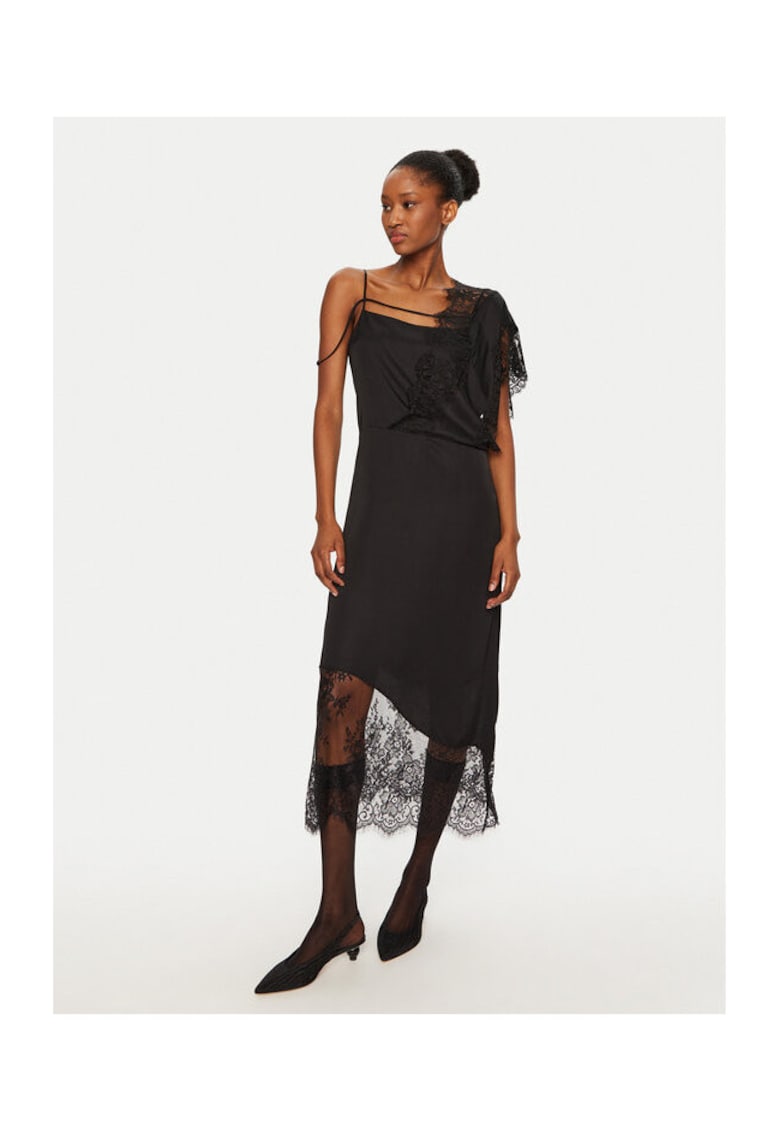 Rochie dama - 304891427 - Viscoza - Negru - Negru