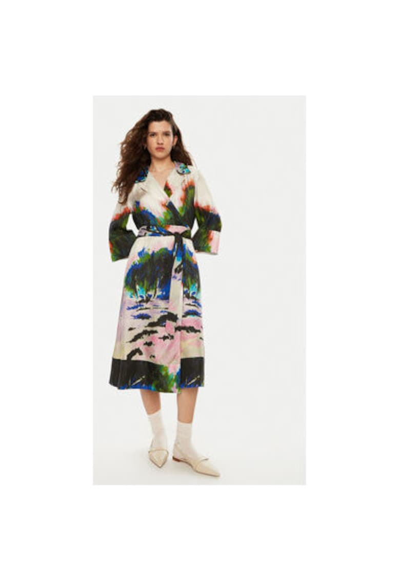 Rochie dama - 304891335 - Matase - Multicolor