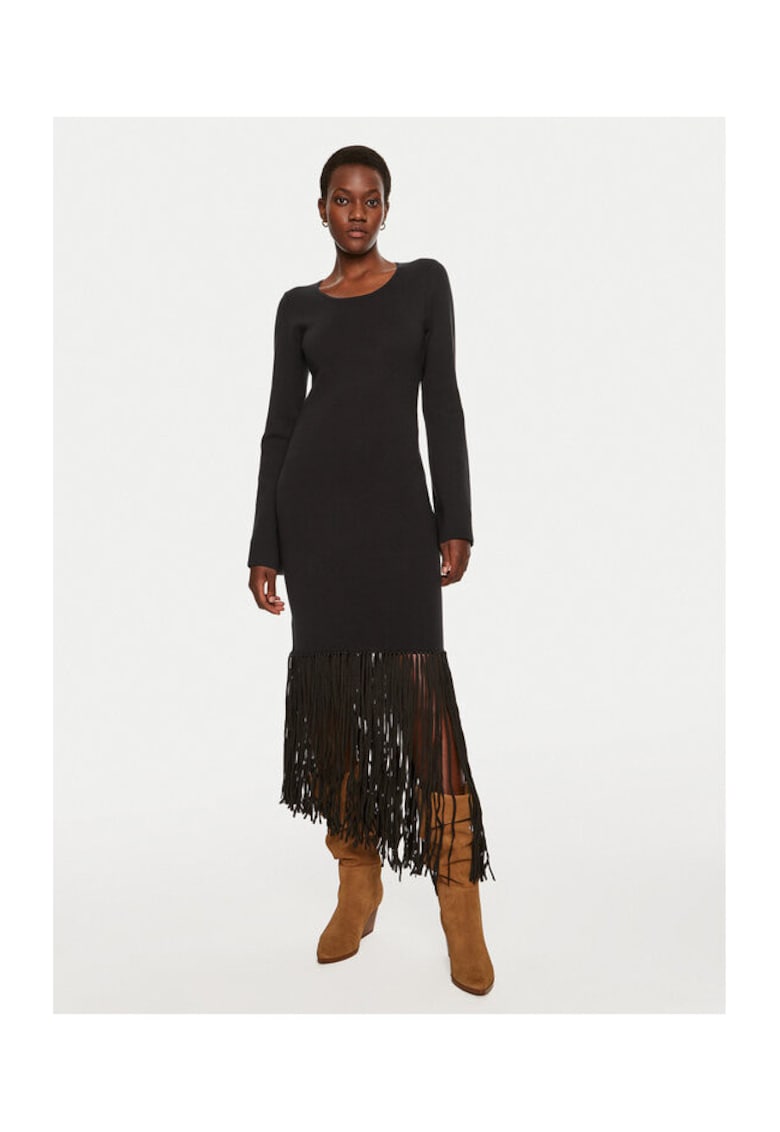 Rochie dama - 304135361 - Viscoza/Poliamida - Negru - Negru