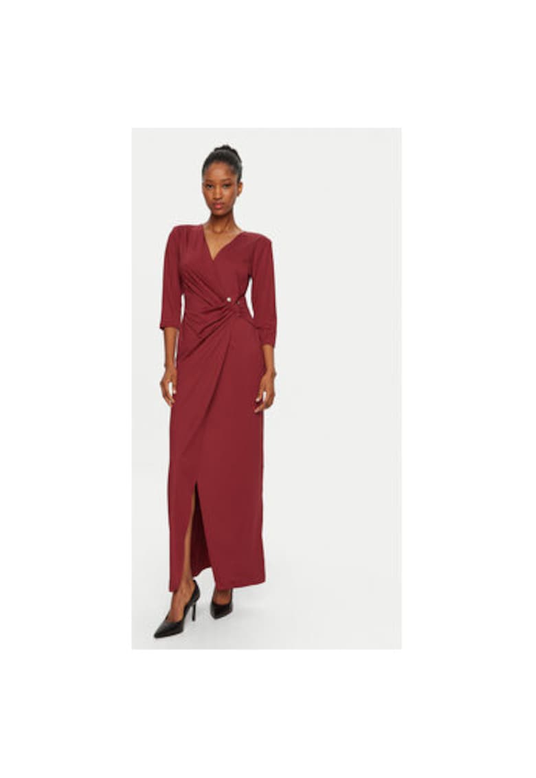 Rochie dama - 304996207 - Poliester - Rosu