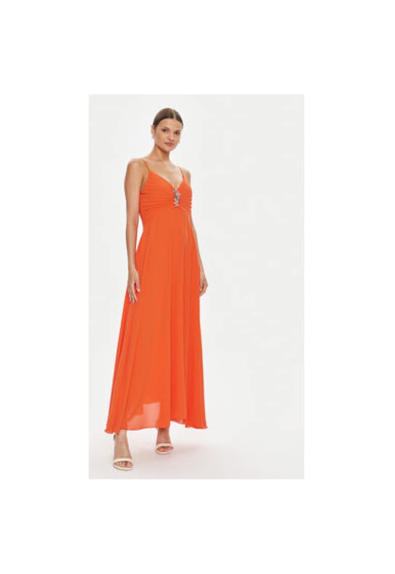 Rochie dama - 304454509 - Poliester - Portocaliu