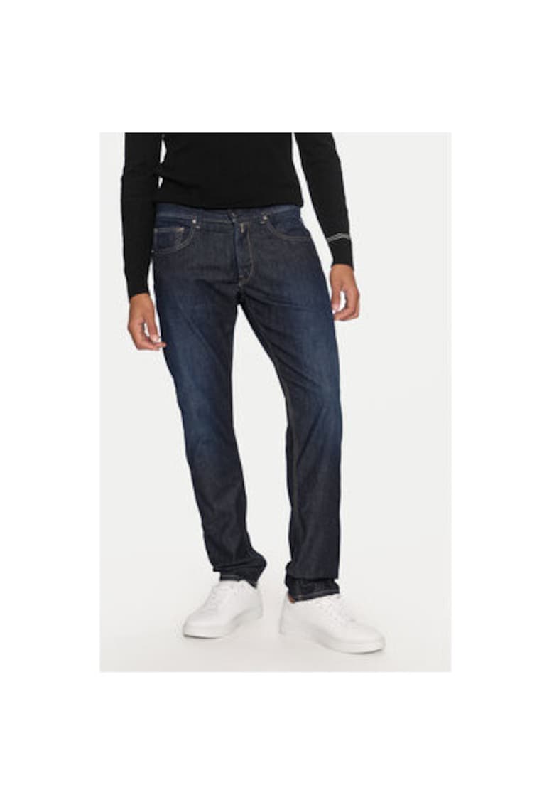 Blugi barbati - 304397073 - Bumbac/Lyocell - Albastru - Albastru