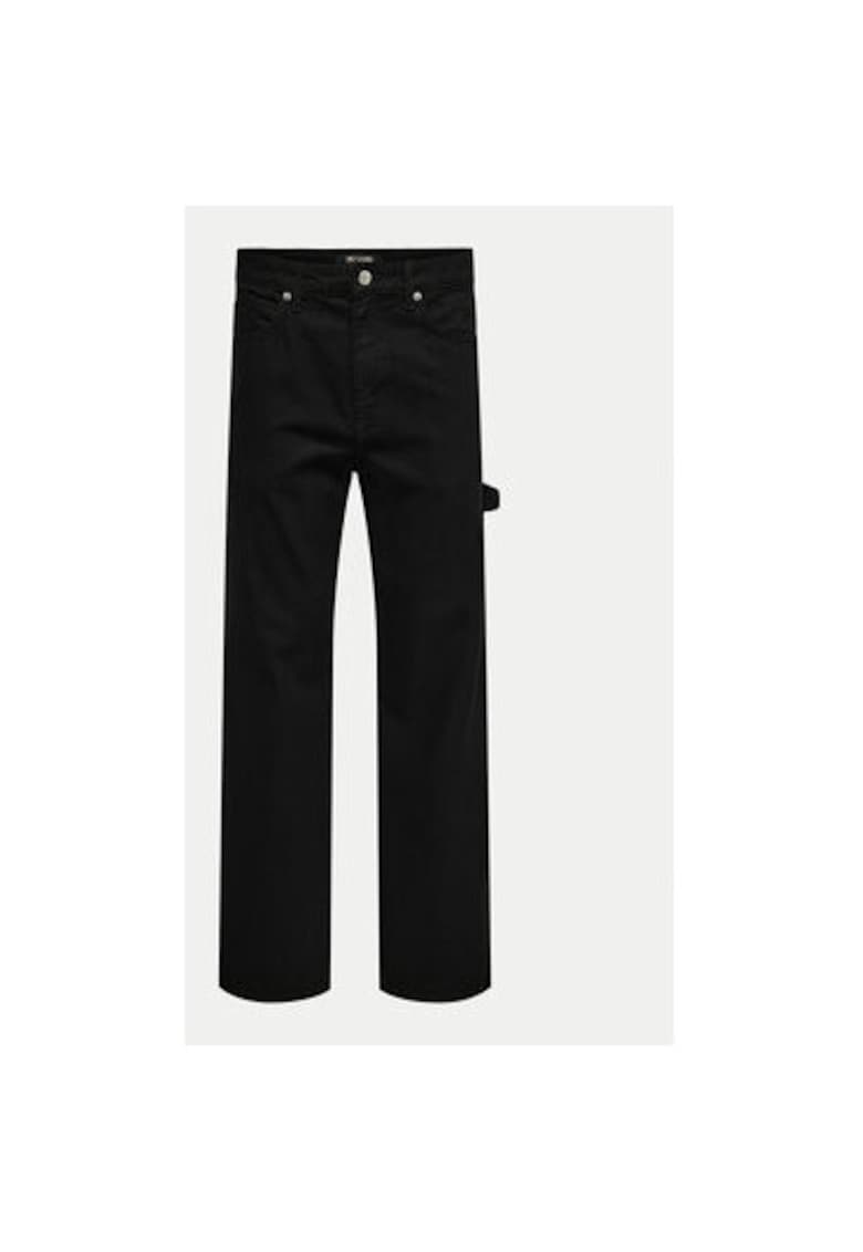 Blugi barbati - 304684777 - Bumbac/Poliester - Negru - Negru