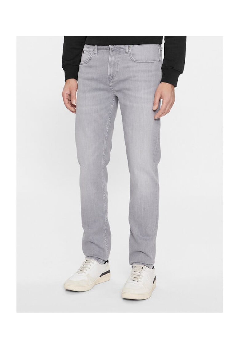 Blugi barbati - 303578015 - Bumbac - Gri - Gri