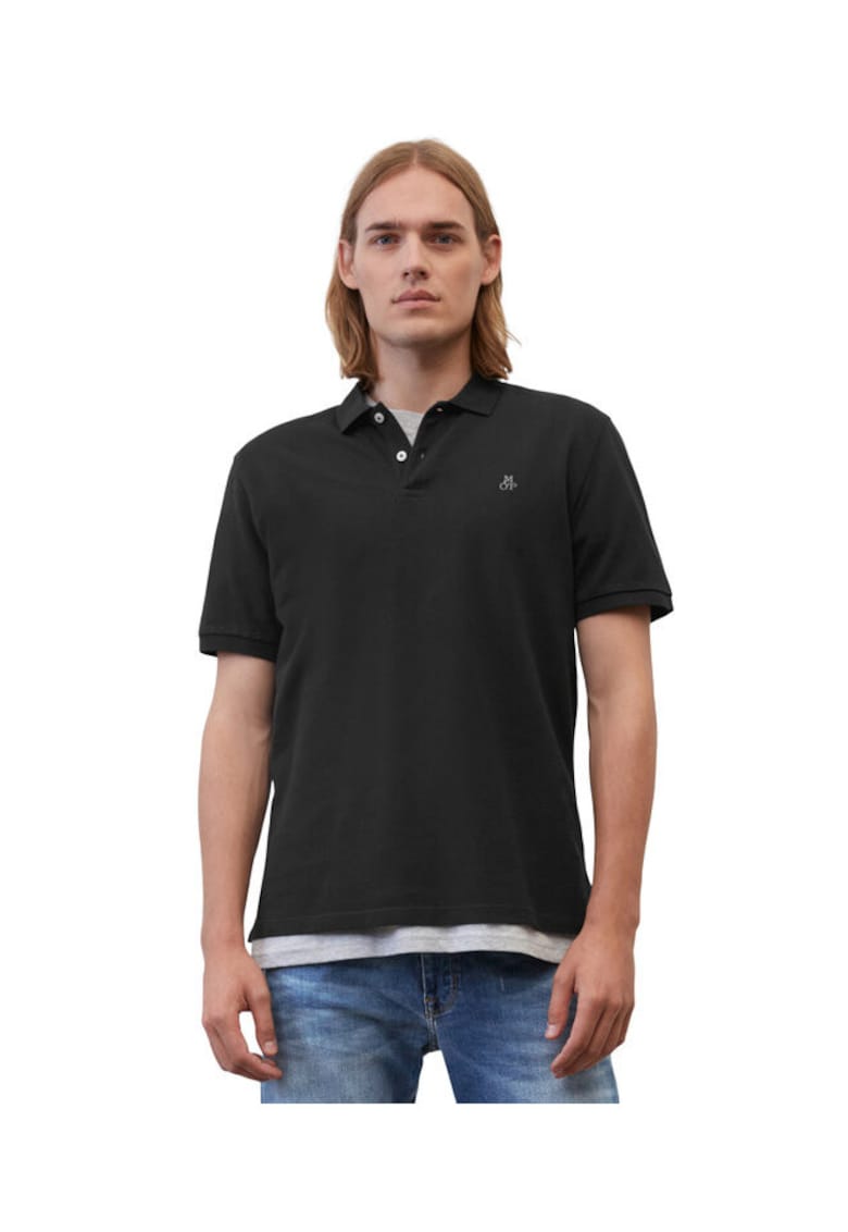 Tricou barbati - 302004652 - Bumbac - Albastru - Negru