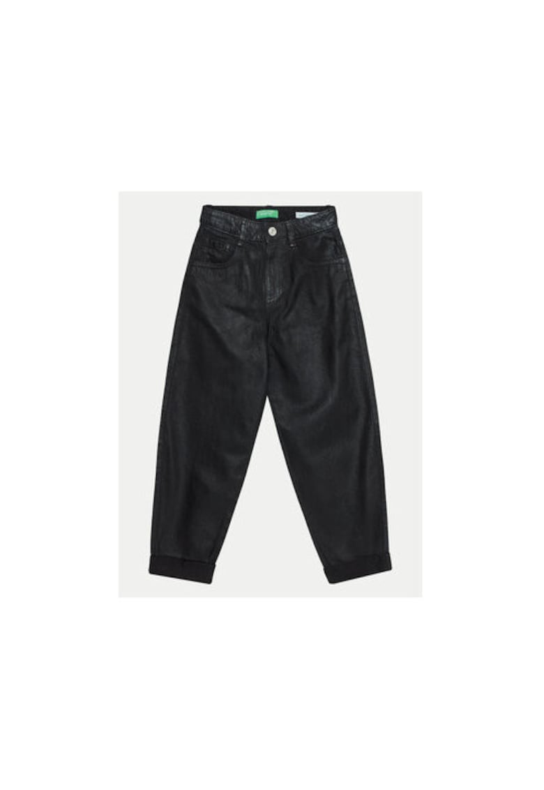 Pantaloni fete - 304521690 - Bumbac - Negru - Negru
