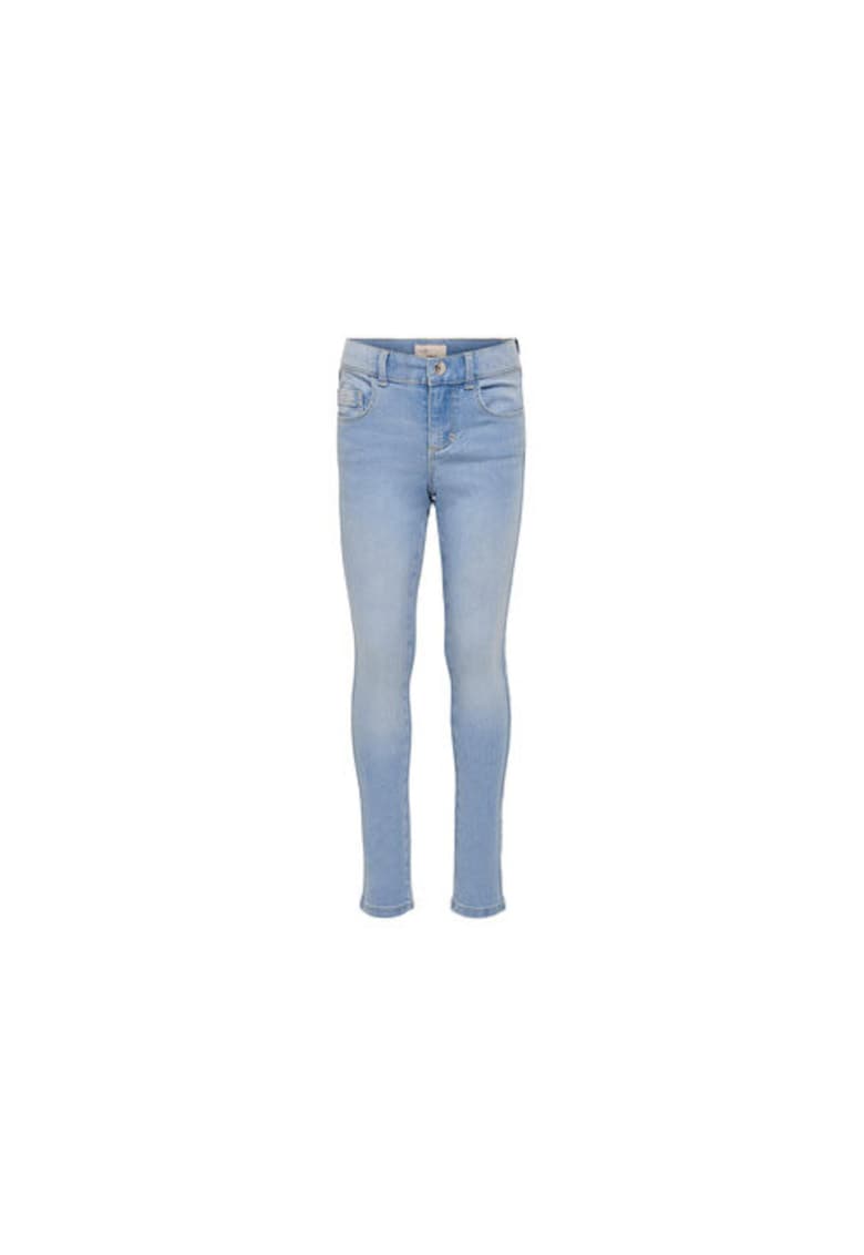 Pantaloni fete - 301376224 - Bumbac/Poliester reciclat - Albastru - Albastru