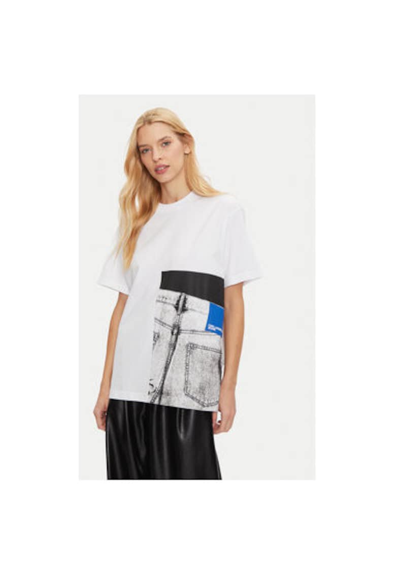 Tricou dama - 304175732 - Bumbac organic - Alb - Alb