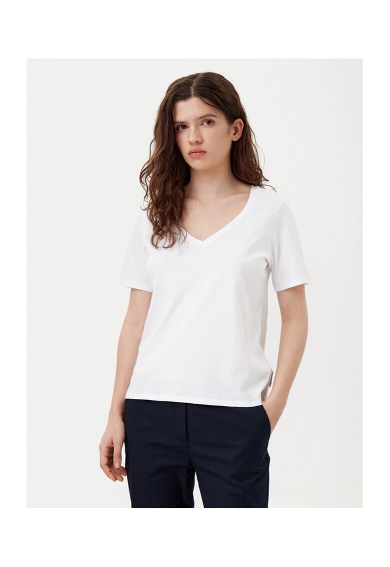 Tricou dama - 304830235 - Bumbac - 2XL INTL - Alb