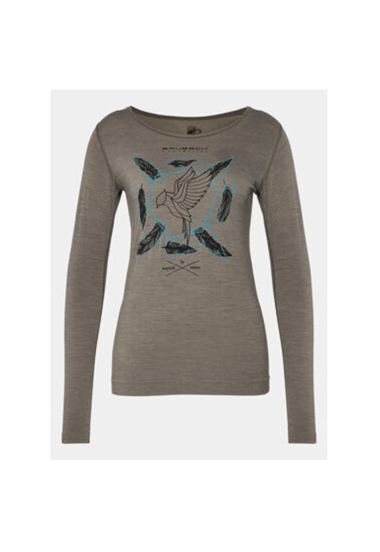 Tricouri sport Dama -  304136078 - Poliamida - Lana - Gri Tricouri sport Dama -  304136078 - Poliamida - Lana - Gri