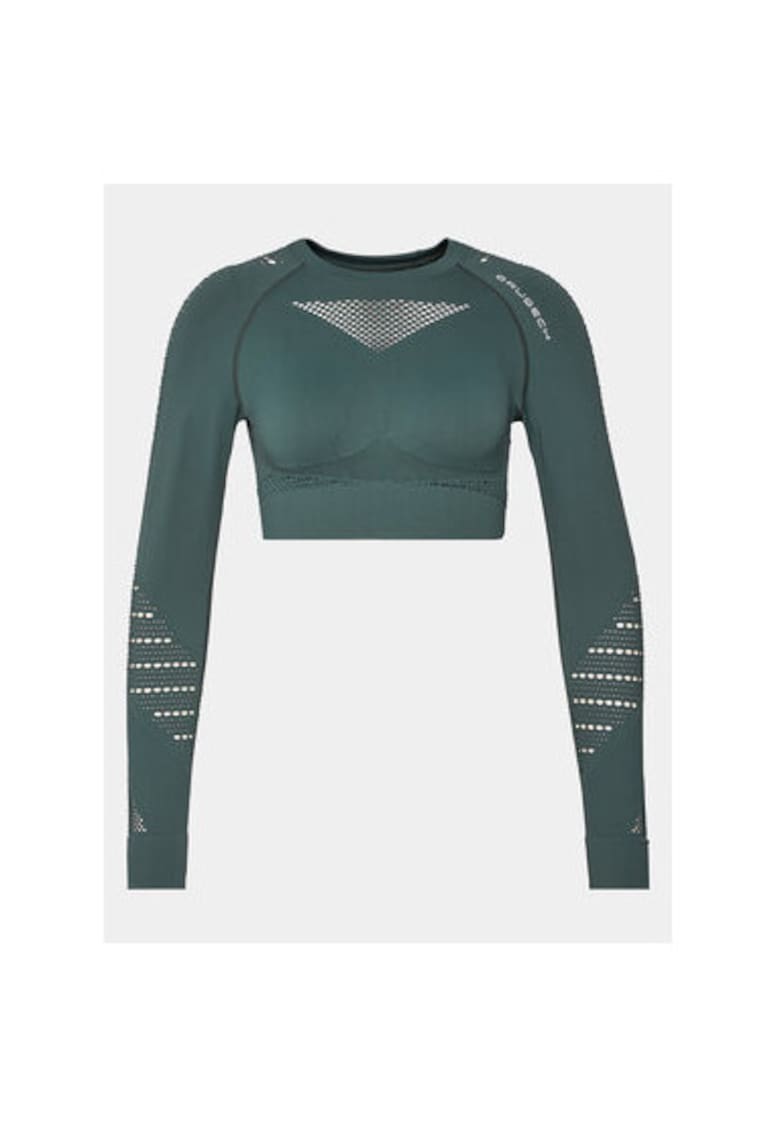 Tricouri sport Dama - 304136023 - Poliamida - Elastan - Verde - Verde