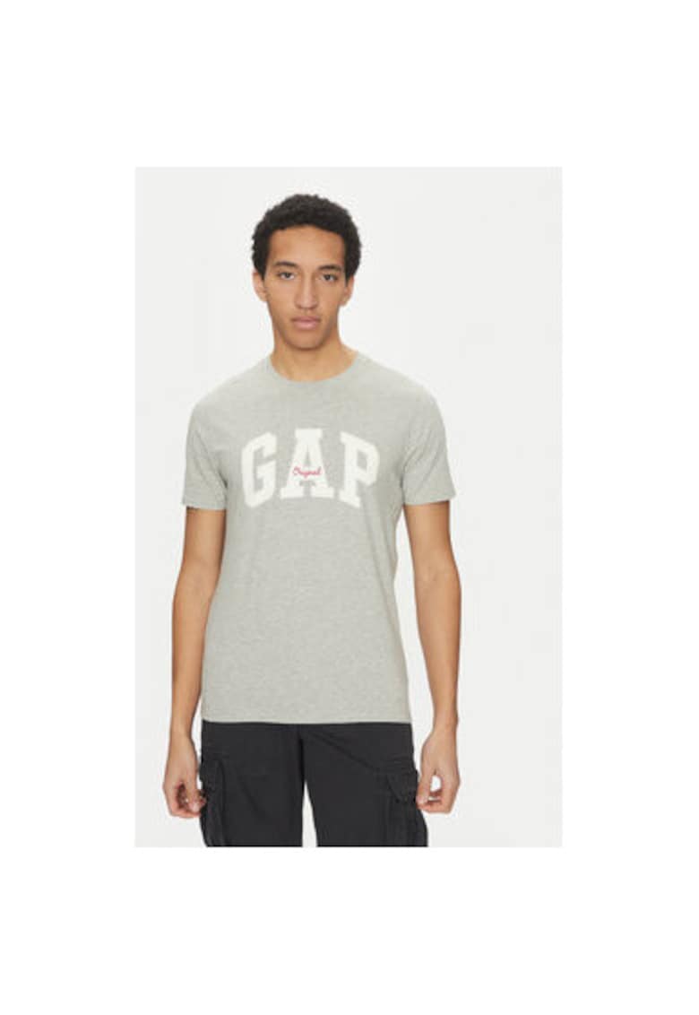 Tricou barbati - 304838255 - Bumbac - Gri - Gri