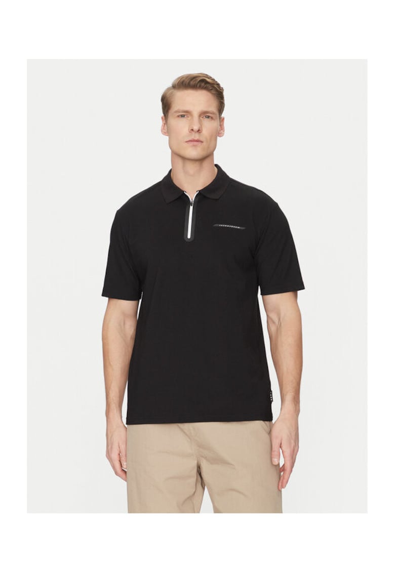 Tricou barbati - 304778841 - Bumbac/Poliester - Negru - Negru