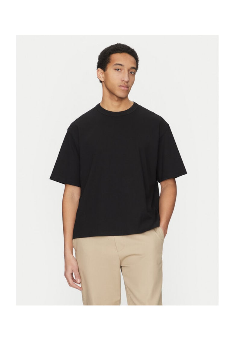 Tricou barbati - 304781018 - Bumbac - Negru - Negru