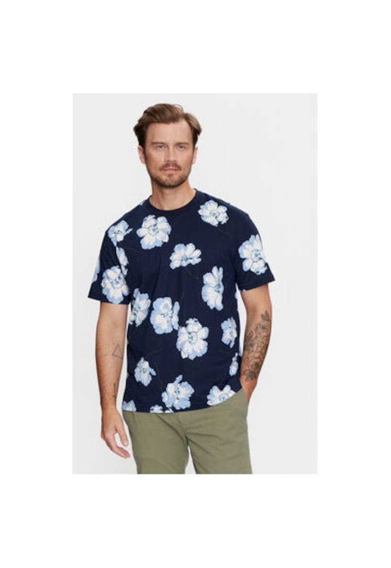 Tricou barbati - 304509025 - Bumbac organic - Albastru - Albastru