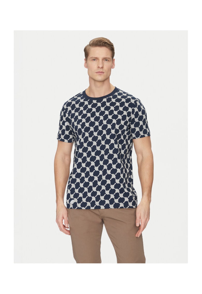 Tricou barbati - 304687174 - Bumbac - Albastru - Albastru