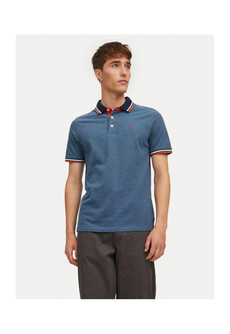 Tricou barbati - 304899041 - Bumbac organic - XS INTL - Albastru