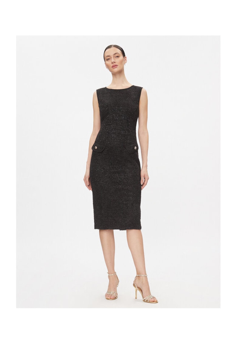 Rochie dama - 303889142 - Poliester/Poliamida - Negru - Negru