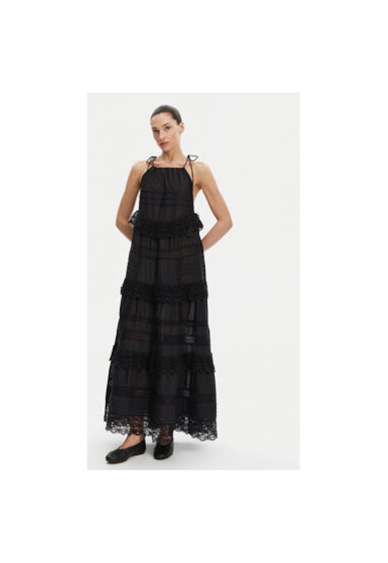 Rochie dama -  304892950 - Bumbac organic/Viscoza - Negru