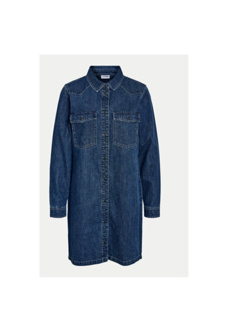 Rochie dama - 304749193 - Bumbac - Albastru