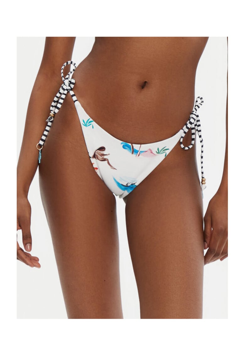 Bikini dama - 304990809 - Nylon/Elastan - Alb - Alb