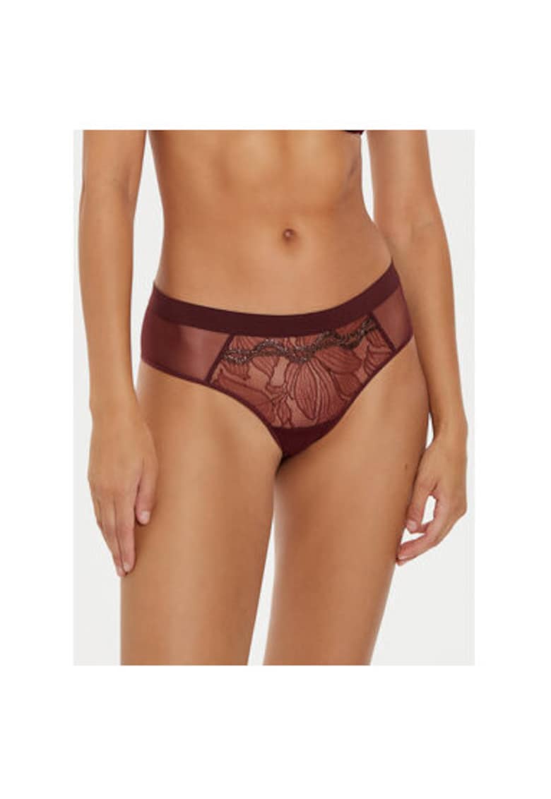 Boxeri dama - 304178177 - Nylon/Elastan - Rosu - Rosu