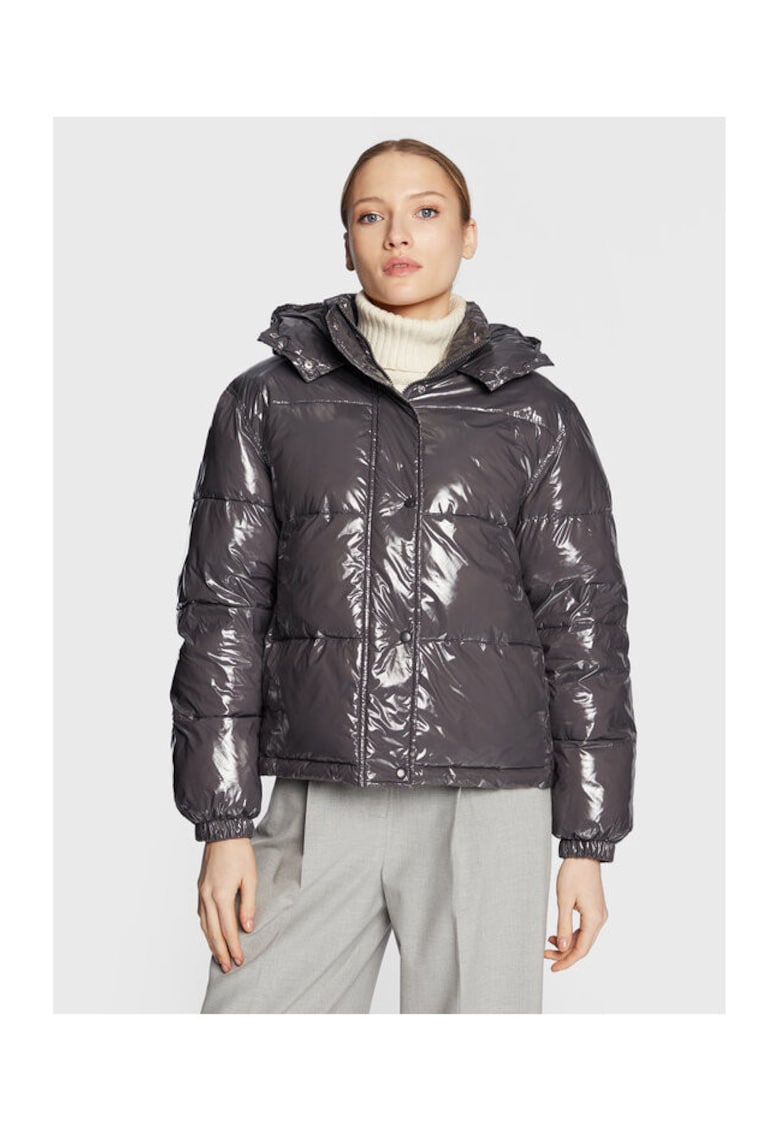 Geaca dama - 300508695 - Poliamida - Gri - Gri