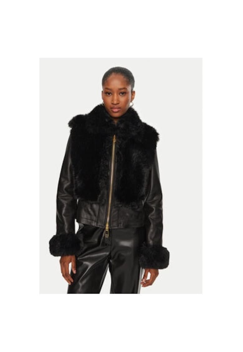Geaca dama - 304759345 - Piele naturala - Negru - Negru