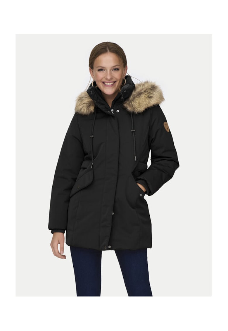 Jacheta dama - 304495922 - Poliester - Negru - Negru