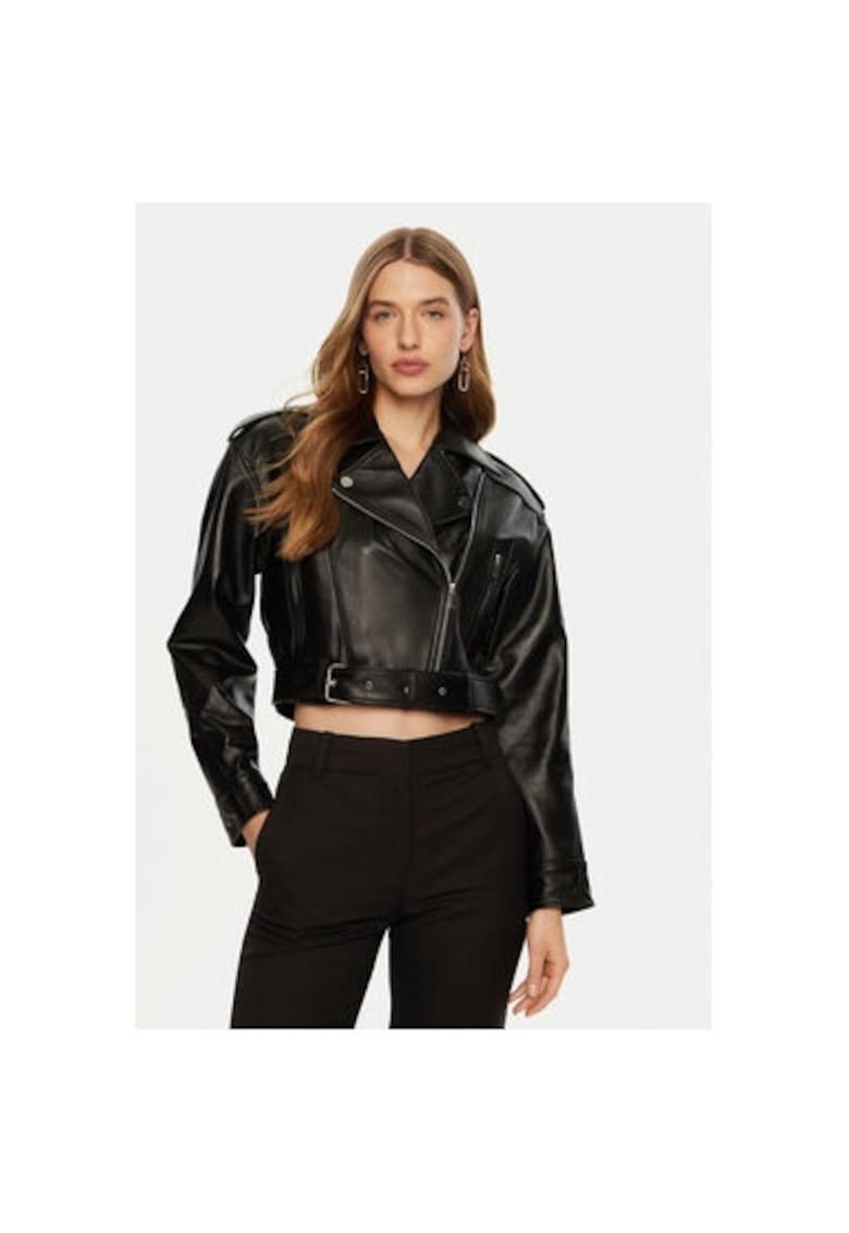 Geaca dama -  304991257 - Piele naturala - Negru